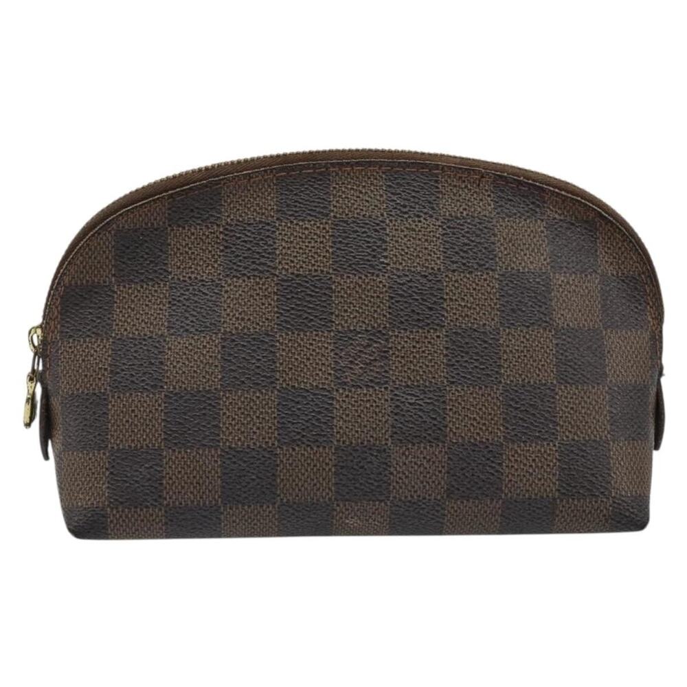 Louis Vuitton Damier Ebene Pochette Cosmetic PM Pouch Brown